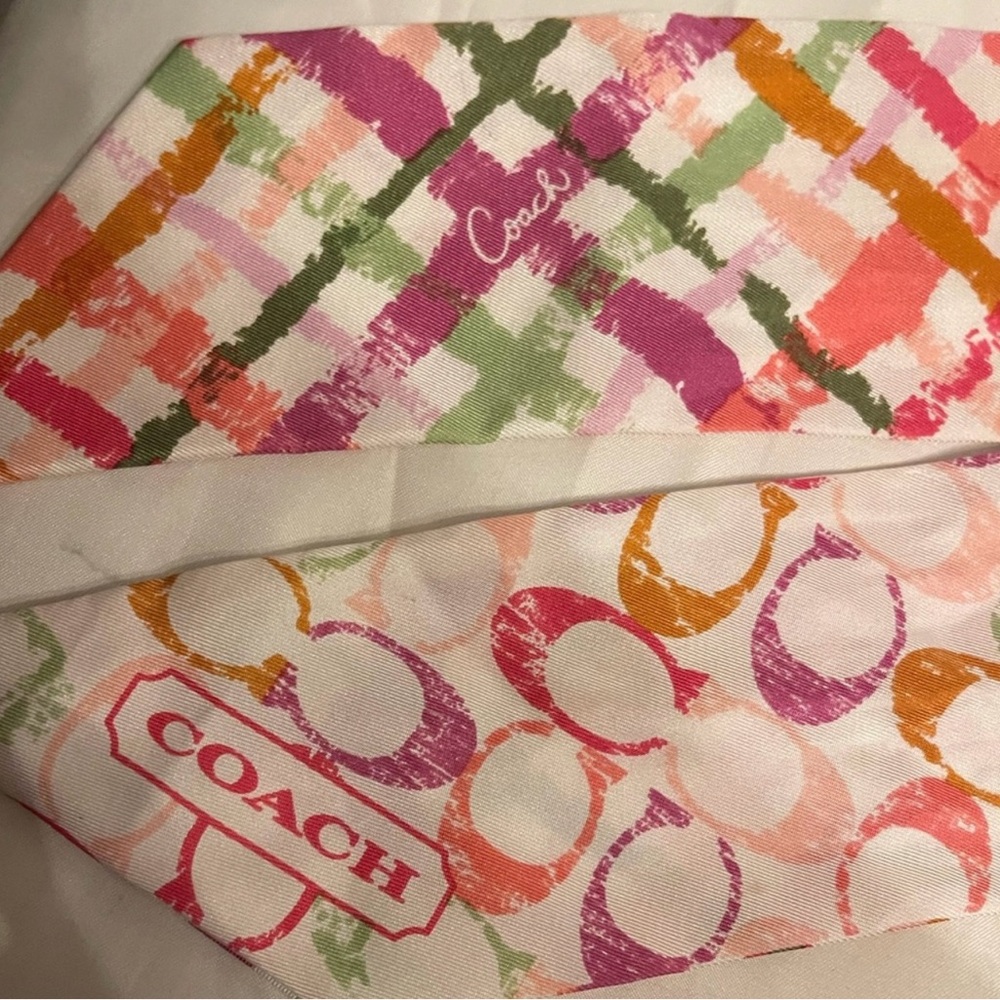 Vintage Poppy/scribble Coach Scarf - Picture 7 of 7